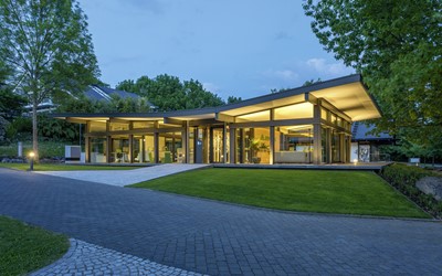 Hufhaus Pavillon Ausblick
